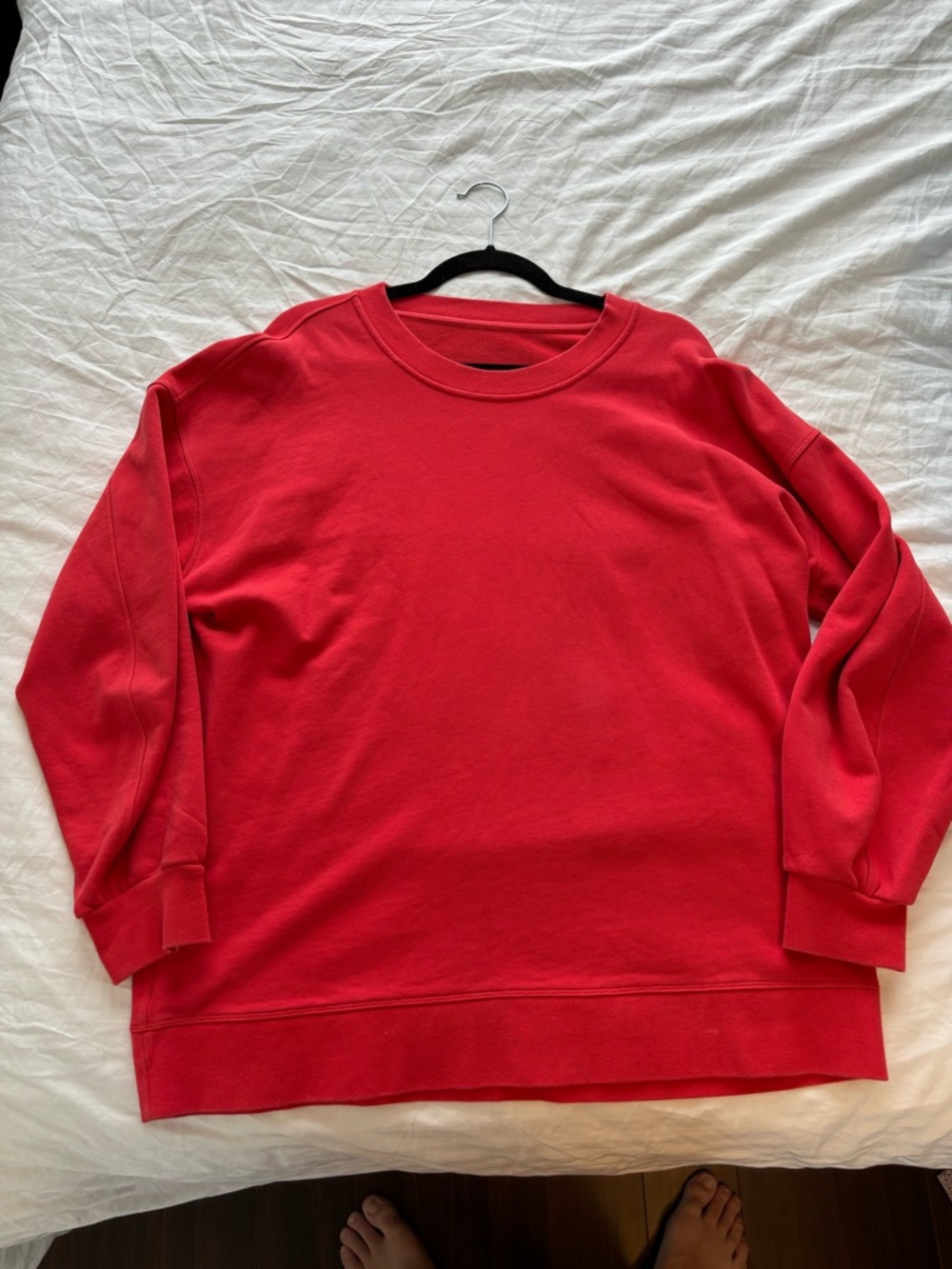 lululemon athletica Men's Red Crew Sweatshirt